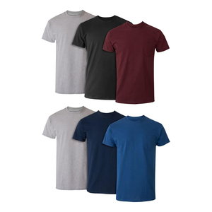 Camiseta de Manga Corta para Hombre, Cuello Redondo, Color Sólido, Modal, Corte Regular, Informal, Tejido de Punto, Transpirable, Logotipo Frontal, para Gimnasio - Product Image 4