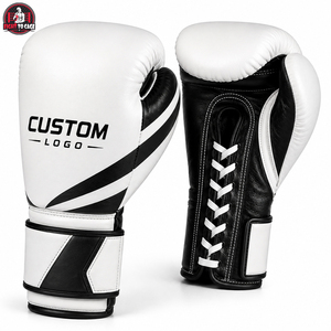 Guantes de Boxeo 2026 Blancos y Negros, de Buena Calidad, con Logotipo Propio, Duraderos, Ligeros, para Entrenamiento de Combate, con Etiqueta Privada - Product Image 2