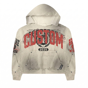 Sudadera con Capucha Personalizada para Hombre, Unisex, 100% Algodón, 280 g/m², Estilo Vintage, Lavado Ácido, Corte Recto - Product Image 1