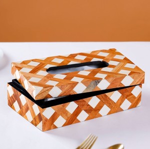 Elegant Handmade Resin Tissue Cover Decorative Tissue Holder for Bathroom <b>Vanity</b> and Dining <b>Table</b> Setup - Product Image 4