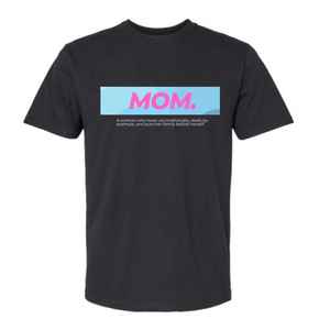 T-shirt graphique unisexe en coton à manches courtes et col rond avec citation pour maman, message familial, vente en gros OEM, approvisionnement en vrac - Product Image 1