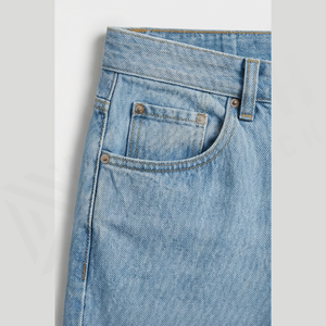 Straight-Leg High Waist Gradient Color Denim Jeans <b>Men</b> Regular Fit Cotton Casual Spring Style Pants - Product Image 5