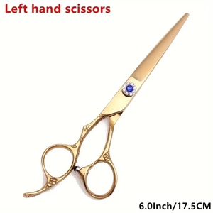 Tijeras de peluquería de acero de la mejor calidad, diseño elegante con detalles funcionales, tijeras de barbero. - Product Image 5