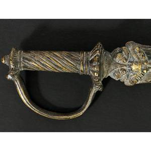 Daga protectora Vintage de 11 pulgadas/Khanjar con Kirtimukha en latón Artículo de decoración para el hogar hecho a mano - Product Image 2