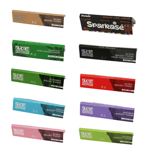 Usine directe ACE ROLLING moderne Kingsize 100% chanvre naturel pré-roulé cône couleur personnalisée papier à rouler 14 GSM personnalisable - Product Image 3