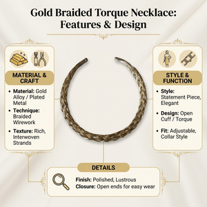 Collier ras du cou artisanal en laiton et cuivre, bijoux ethniques tribaux Dokra pour femmes, collier statement réglable de style antique - Product Image 6