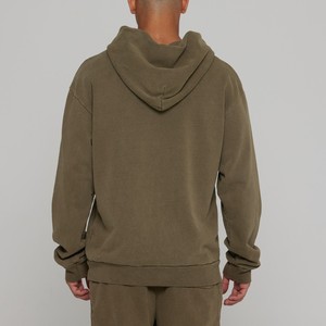 Conjuntos de Sudadera con Capucha de Algodón Teñido Personalizados con Logotipo de Moda y Pantalones Jogger, Proveedor Mayorista de Fábrica OEM ODM - Product Image 5