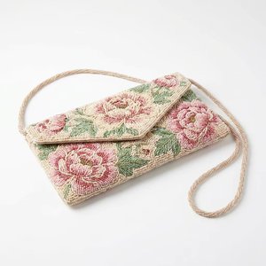 Bolso de Hombro/Flap Bohemio con Temática Submarina, de Cuentas, con Correa Única, Tamaño Personalizado, Cierre de Gancho y Bucle, para Playa y Viajes - Product Image 3