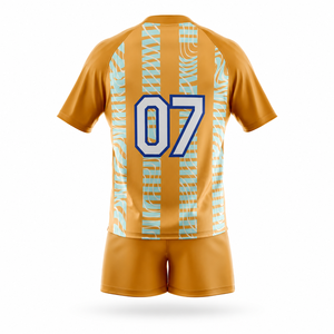 Tenue de rugby personnalisée par sublimation, vente en gros, ensemble de maillots de rugby respirants à séchage rapide, tenue d'équipe professionnelle durable, kits d'entraînement - Product Image 2