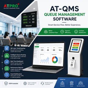 Software de Gestión de Filas AT-QMS |   Plataforma Centralizada Basada en Web para Gestión de Filas en Centros de Servicio Inteligentes - Product Image 1