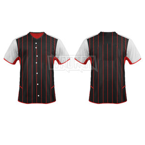 Uniforme de baseball personnalisé à manches courtes à bas prix, vente en gros, nouvelle mode, uniforme de baseball pour hommes - Product Image 4