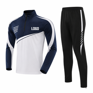 Conjunto Deportivo Personalizado de Talla Grande, Antibacteriano, Fabricante OEM ODM, Traje de Entrenamiento con Cierre de Cremallera, Pantalones Jogger de Secado Rápido - Product Image 3