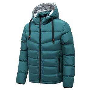 Manteau d'hiver pour homme de haute qualité à manches longues, veste à capuche rembourrée de duvet, style streetwear 4XL, tissu en polyester avec fermeture éclair en toile - Product Image 1