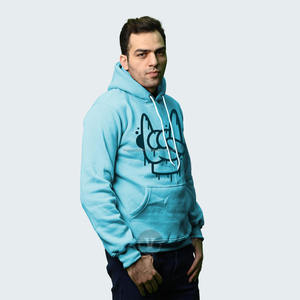 Automne Vintage hommes 100% coton à capuche hiver nouveauté Logo personnalisé brodé ample polaire doublé longue lettre - Product Image 3