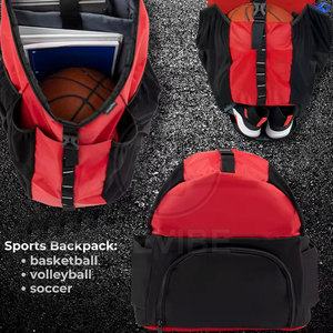 Comfortable Soccer <b>Backpack</b> Padded Shoulder Soccer <b>Backpack</b> Ergonomic Training Sessions Soccer <b>Backpack</b> - Product Image 5