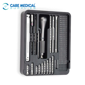 Nouvel ensemble d'instruments chirurgicaux orthopédiques manuels en acier inoxydable pour plaques de blocage traumatiques DHS DCS, kit d'implants osseux réutilisable - Product Image 1