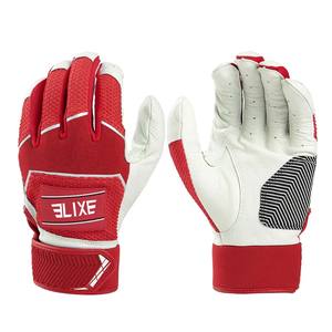 Gants de frappeur en cuir personnalisés de haute qualité pour baseball, softball et cricket – Respirants, confortables, unisexes, pour l'entraînement, avec fermeture auto-agrippante gauche - Product Image 1