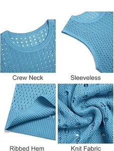 Top Quality Summer Sleeveless Muscles Fit Distress Tshirt <b>Fishnet</b> Mesh Sheer Sexy Party Clubwear Tees shirt Wholesale Breathable - Product Image 4