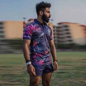 เครื่องแบบรักบี้แบบมีกระดุมเสื้อรักบี้เสื้อทีมฝึกพิมพ์ลาย - Product Image 5