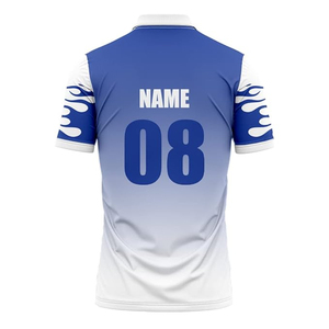 Maillot de cricket 100% polyester, impression numérique, tissu tissé, manches courtes, séchage rapide, décontracté - Product Image 6