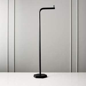 Porte-papier toilette décoratif en fer, support de rouleau de papier toilette sur pied pour l'organisation intérieure des salles de bain modernes - Product Image 2