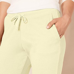 Women's Regular Straight Fit Summer Vintage Casual Jogger Sweatpants Adjustable Waist 100% Cotton Eco-Friendly Windproof Quick - Product Image 4