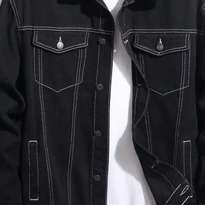 Wholesale High Quality Eco-Friendly Comfortable Men Street Casual High Demand Denim Jackets Street Wear Customised Logo & Design - Product Image 5