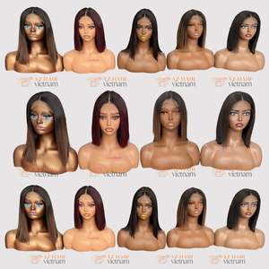 Perruques de cheveux humains vietnamiens Full HD Lace Frontal perruque diverses extensions de cheveux bruts de couleur prix d'usine en gros - Product Image 3