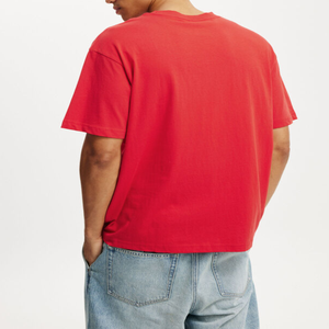 T-shirts pour hommes à col rond 100 % coton biologique, 180 GSM, respirants, pré-rétrécis, coupe décontractée ample, style décontracté, avec lettrage – Meilleures ventes - Product Image 4