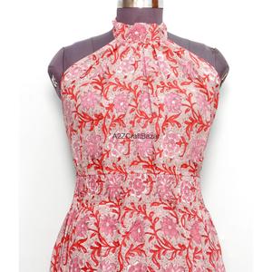 เดรสยาวผ้าฝ้ายคุณภาพดีเยี่ยม แต่งสม็อค โชว์ไหล่ เซ็กซี่ แฟชั่นสำหรับผู้หญิง สวมใส่สบายๆ สำหรับงานปาร์ตี้ - Product Image 2