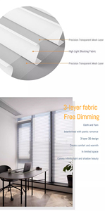Persianas Elegantes Personalizadas Sheer Shangri-La, Manuales, Lisas, <span class=keywords><strong>de</strong></span> Triple Capa, Ecológicas, con Cortinas Modernas Integradas, para Privacidad Día/Noche - Product Image 5