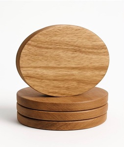Premium Eco-Friendly Antique Wooden <b>Coasters</b> with Customized Thickness for Rustic Dining and Home <b>Table</b> Decor at Wholesale Rate - Product Image 5