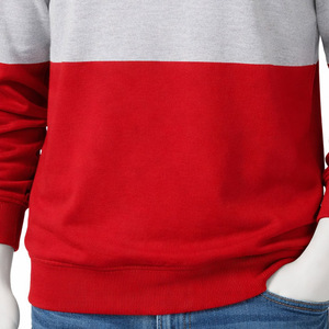 High Quality Cotton Fleece Long Sleeve <b>Pullover</b> Men's Striped Sweatshirt Casual Round Neck Patchwork <b>Jumper</b> - Product Image 5
