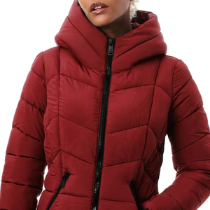 เสื้อแจ็คเก็ตพัฟเฟอร์ตัวยาวสำหรับผู้หญิง กันน้ำ บุด้วยโพลีเอสเตอร์ อุ่นสบาย มีฮู้ด - Product Image 4