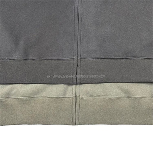 Sweat-shirt à capuche surdimensionné uni zippé en tissu lourd OEM de haute qualité, sweat-shirt décontracté et ample pour hommes et femmes, sweat à capuche épais - Product Image 5