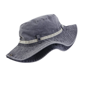 Sombreros de Pesca y Senderismo al por Mayor, Personalizados con Logotipo, Ajustables, de Algodón Lavado, para Mujer y Hombre - Product Image 3