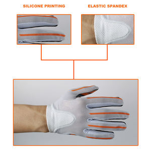Gants de football adhérents en Spandex haute élasticité, anti-humidité, avec large sangle de poignet, équipement d'entraînement sportif, ajustement compressif - Product Image 5