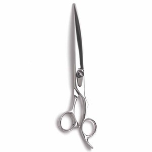 Ciseaux de toilettage pour animaux droitiers, finition miroir, tranchants, courbés, pour couper les poils des animaux, 8 pouces, ciseaux de toilettage - Product Image 1