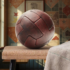 Hand Stitched Genuine Leather <b>Retro</b> <b>Football</b> Vintage Soccer Ball Classic Brown Sports Gift Custom Logo in affordable price - Product Image 3
