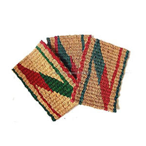 Custom 100% Natural Coir <b>Mat</b> Coconut Doormat with Anti-Slip <b>Rubber</b> Backing <b>for</b> Home & Hotel Woven Welcome Door <b>Mat</b> from India - Product Image 1