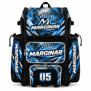 Sac de transport léger pour équipement de baseball et softball avec logo personnalisé, capacité 50-70L, avec rangement pour bâtons, idéal pour les sports de plein air - Product Image 1