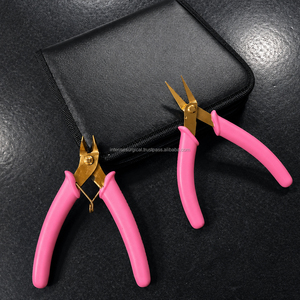 Professional Pink Permanent Jewelry Making Tool <b>Kit</b> Flush Cutter Needle Nose Pliers Jewelry <b>Welding</b> Tool Set - Product Image 6