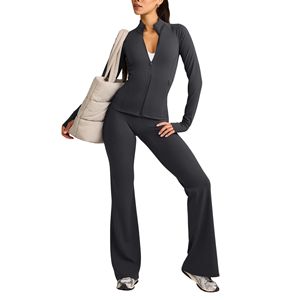 Veste de sport slim pour femme, entièrement zippée, avec passe-pouces, pour la course, le yoga et l'entraînement, respirante, haut de gamme, du fabricant - Product Image 3