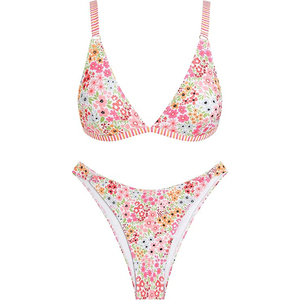 Conjuntos de Bikini Geométricos Modernos para Mujer, Traje de Baño con Estampado Abstracto, Cintura Baja, Sexy, Dos Piezas, Ropa de Playa para Verano - Product Image 2