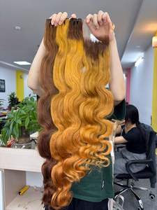 Tissage en lot vietnamien ondulé, vente en gros de cheveux vierges bruts de meilleure qualité, cheveux humains d'un seul donneur - Product Image 5