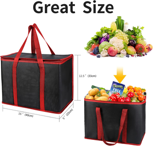 Bolsas Térmicas Aisladas, Duraderas, Ecológicas y de Gran Capacidad para Entrega de Alimentos, en Oferta - Product Image 2