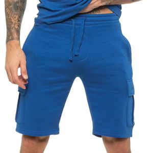 Ensemble de shorts pour hommes de qualité supérieure, respirant, décontracté, motif uni, tissu en polyester et coton tricoté, haute qualité, en vente - Product Image 6