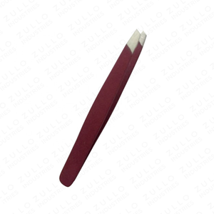 OEM Private Label Stainless Steel Slanted Eyebrow Tweezers Ingrown Hair Removal Precision Beauty <b>Tool</b> Custom - Product Image 5