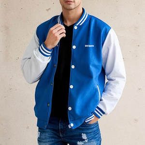 แจ็คเก็ตเลตเตอร์แมนคุณภาพสูง แห้งเร็ว สวมใส่สบาย ดีไซน์ยอดเยี่ยม แขนยาว แจ็คเก็ตฤดูหนาวสำหรับผู้ชาย - Product Image 2