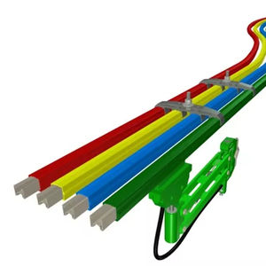 CMK 60A/100A/125A Barra de Distribución (Busbar) para Grúa, Tipo DSL, EOT, 4.5M, 240V 50Hz, Riel de Alimentación de Alta Temperatura 85C, Verde, 4 Tomas, Conexión por Perno - Product Image 1